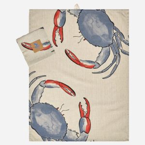 Paño de cocina con cangrejos