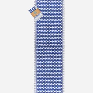 Camino de mesa de algodón con peces