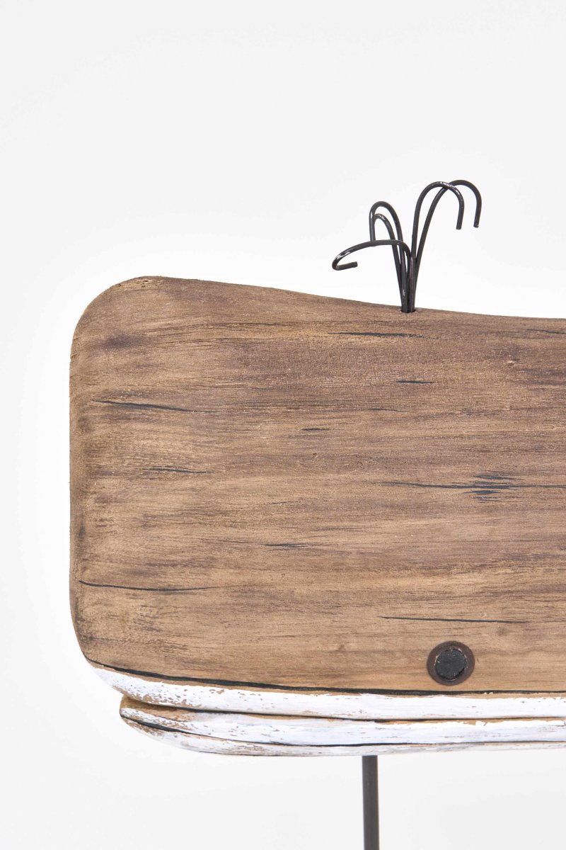 Perchero decorativo de ballena de madera – Image 3