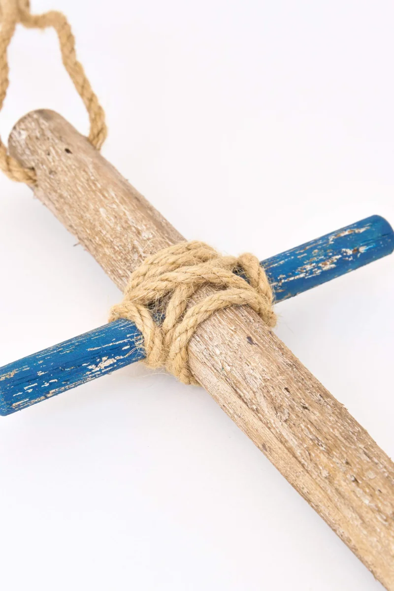 Ancla decorativa de madera con cuerda – Image 8