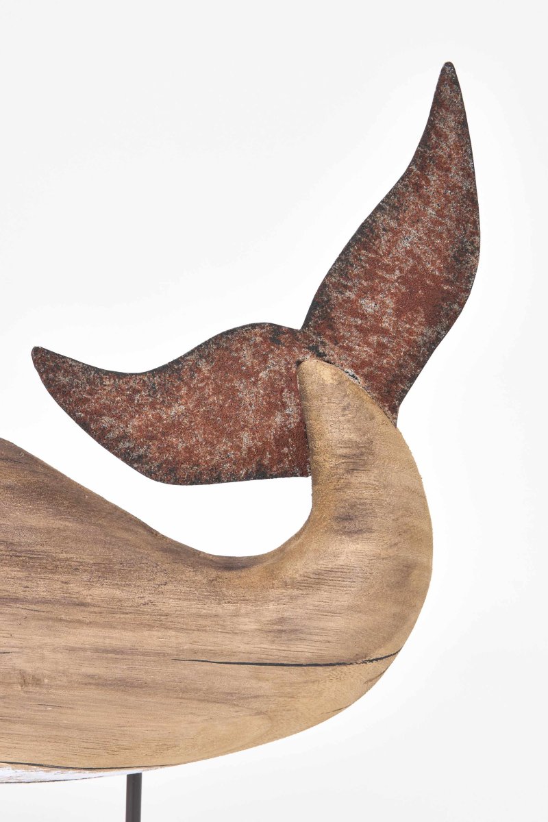 Perchero decorativo de ballena de madera – Image 4