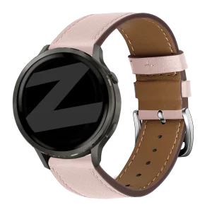 Bandz Bracelet cuir 'Deluxe' Garmin Forerunner 255s (rose)