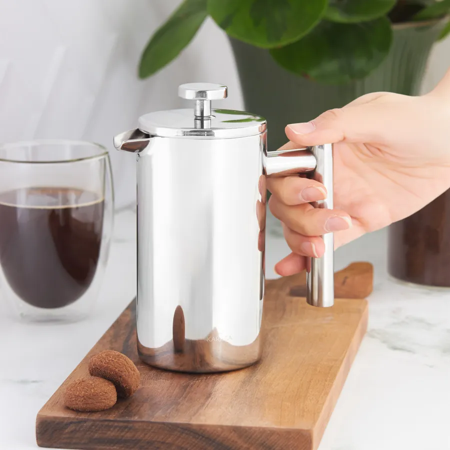 KARACA DOUBLE WALL STAINLESS STEEL FRENCH PRESS 1000ML – Image 2