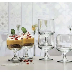 PASABAHCE LOT DE 6 VERRE A PIED TOWER 220CL