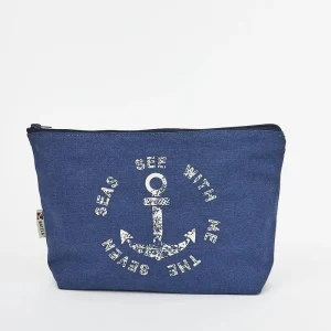 Bolso o neceser grande Azul con Ancla.